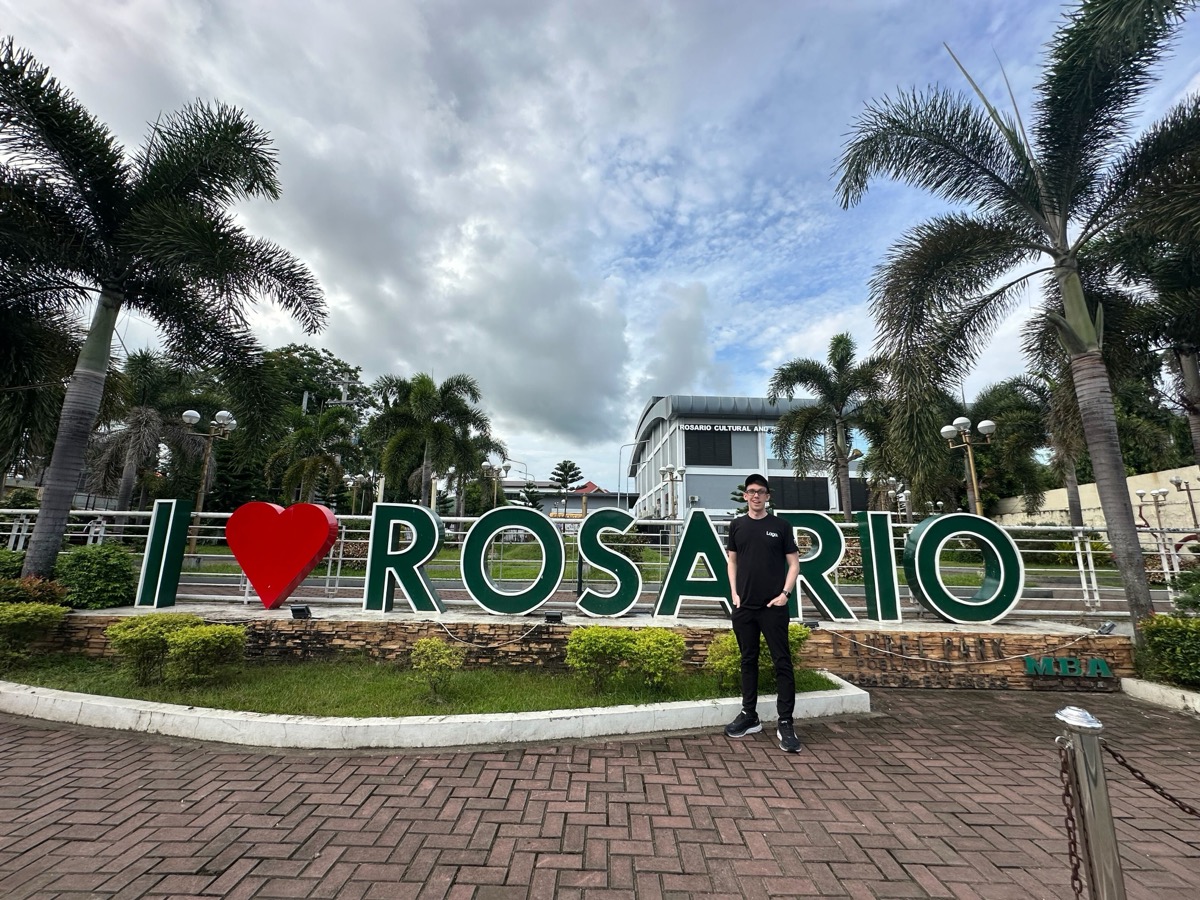 Broc visiting Rosario in the Philippines